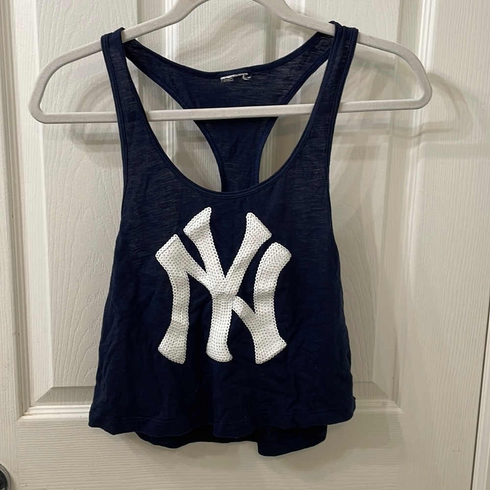 NY Yankees Racerback Tank